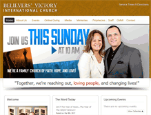 Tablet Screenshot of believersvictory.org